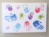 Happy Hands for Baby Footprints on Tiles and other Christening Gifts